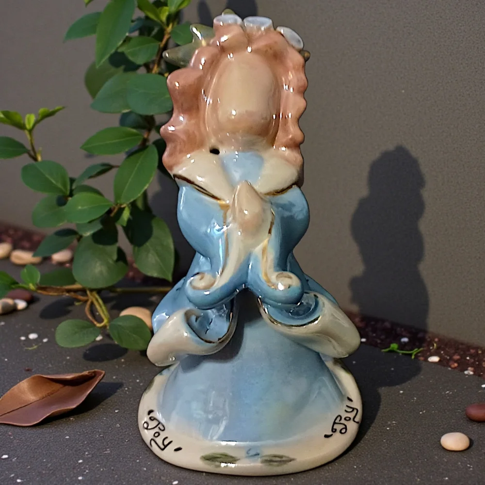 Blue Sky Clayworks Angel Ornament Joy‎ Heather Goldminc Christmas Blue Ceramic